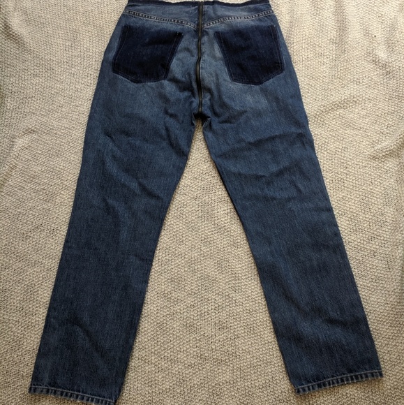NEW Reformation Zip Crop Straight Leg Jeans 29 - Picture 3 of 7